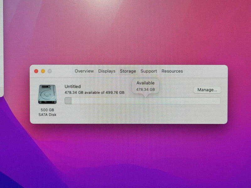 Mac Mini (Late 2014), i5-4260U 1.4GHz, 4GB DDR3, 500GB HDD, Model: A1347