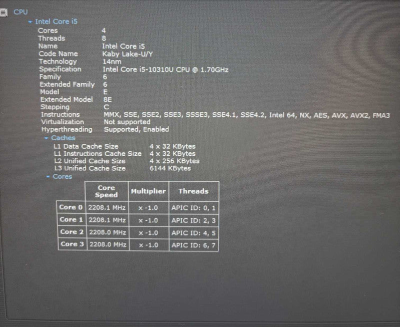 Dell Latitude 7410 TOUCH i5-10310U 16GB RAM 512SSD No Power Adapter READ! Q Lap200