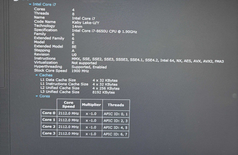 Dell Latitude 7390 2-in-1 TOUCH i7-8650U 16GB 256SSD No Power Adapter READ!  Lap200