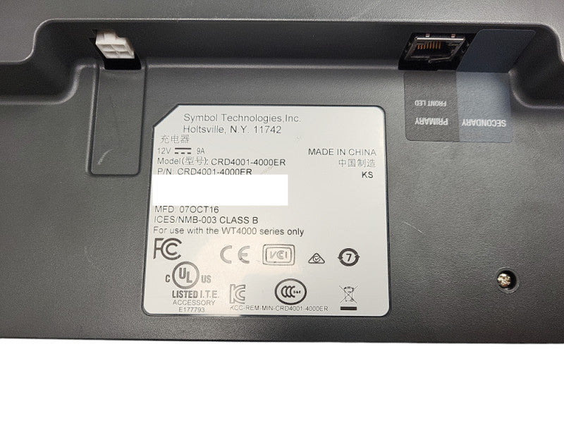 Symbol / Motorola CRD4001-4000ER Cradle Charger WT41N0 WT4090 w/ Adapter Q$