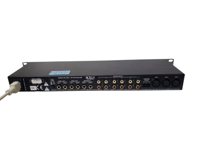 Rolls Zone Wolf RM68 Rack Mountable 2 Mixer