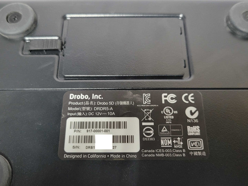Drobo 5D (DRDR5-A) 5 Bay Storage Hard Drive Array w/ 3x 3TB HDDs, READ _
