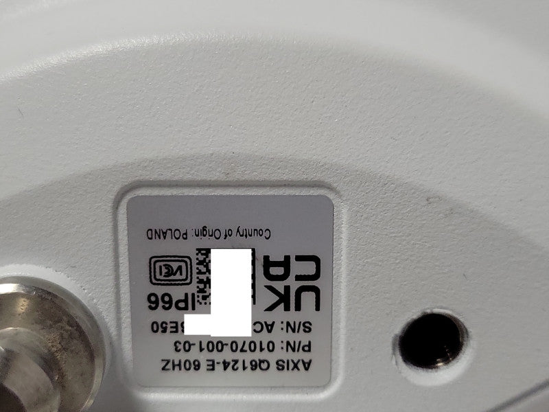 Axis Q6124-E 60 Hz 720p Outdoor PTZ Network Dome Camera Q_