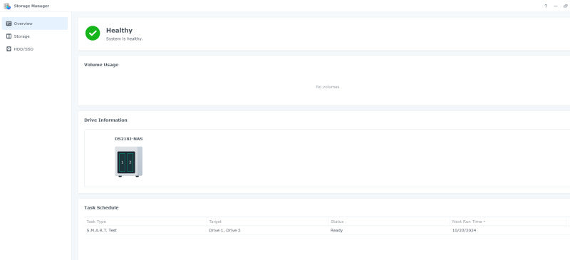 Synology DiskStation DS218J | 2-Bay USB3.1 NAS w/ 2x 2TB HDD's