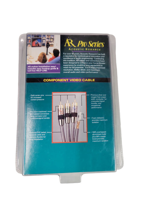 Acoustic Research 6' Ft Component Video Cable AP091 (Gold Plated) RCA-RCA Q%