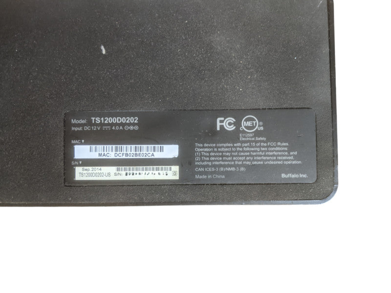 Buffalo TS1200D0202 TeraStation 1200 | 2 Bay 3.5" Network Attached Storage