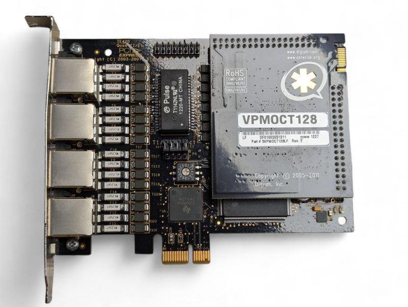 DIGIUM TE420 QUAD T1/E1 VPM0CT128  -