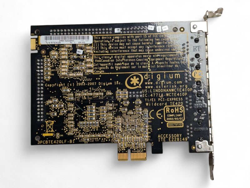 DIGIUM TE420 QUAD T1/E1 VPM0CT128  -