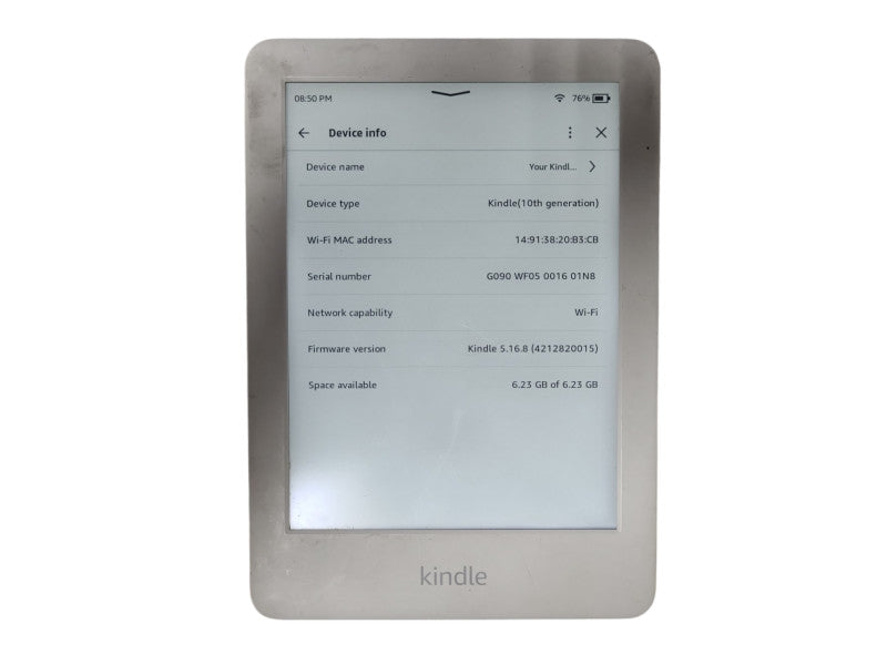 Amazon Kindle E-book reader (10th Generation), J9G29R