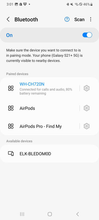 Sony WH-CH720N Lightweight Noise Canceling Wireless Headphones _