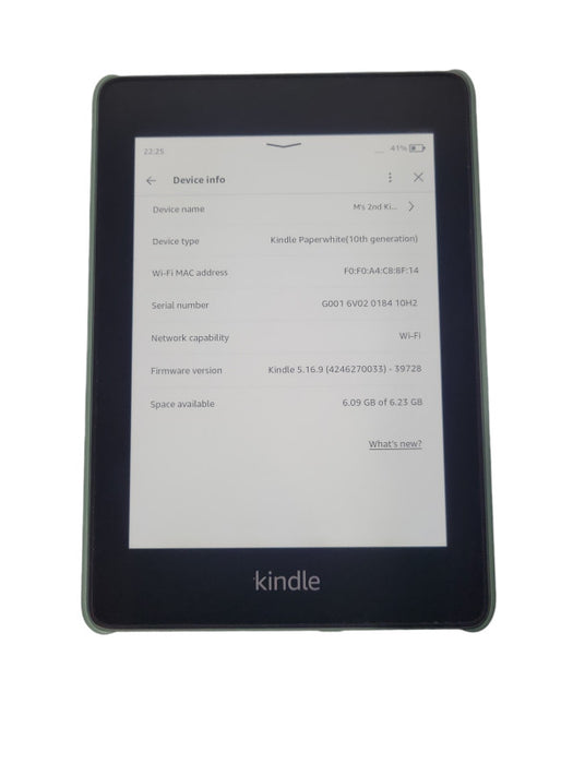Amazon Kindle E-book reader (10th Generation), J9G29R !