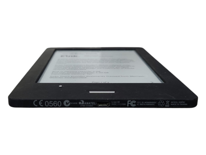 Kobo Touch eReader 6" N905C Black eBook 2GB Wi-Fi E-reader