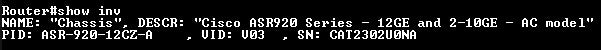 Cisco ASR920 | ASR-920-12CZ-A V03 | Aggregation Services Router