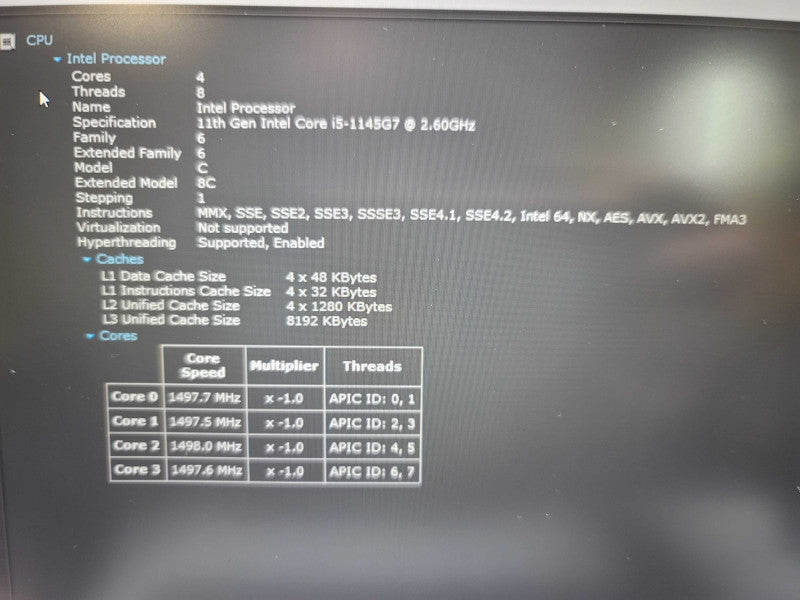 Dell Latitude 5420| i5-1145G7 @ 2.60GHz| 16GB DDR4| 256GB SSD READ  β Lap200