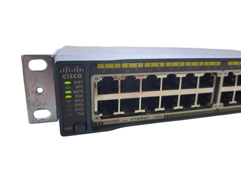 Cisco WS-C2960S-48FPS-L V02 | 48 Port Gigabit PoE+ 740W Network Switch
