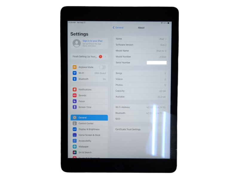 Apple iPad Air 2 32GB (A1566), WiFi Q