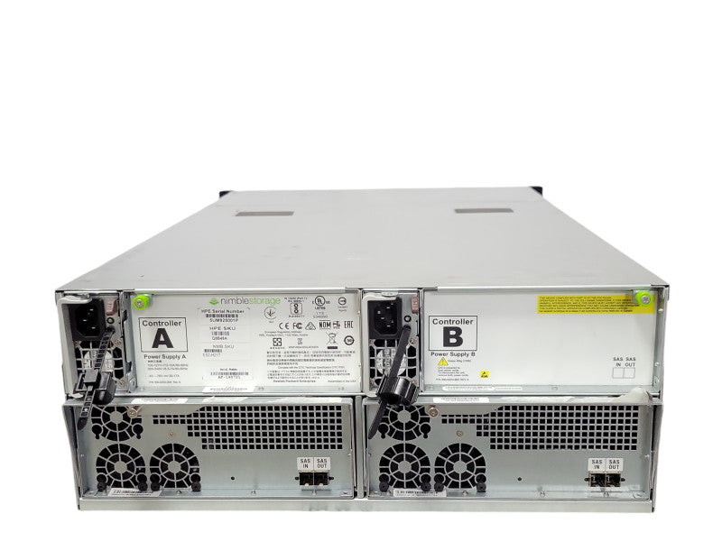 HPE Nimble 24-x 3.5" storage enclosure Q8B48A ES2-H21T w/ 2x Controllers,  _