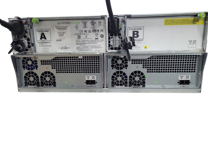HPE Nimble 24-x 3.5" storage enclosure Q8B48A ES2-H21T w/ 2x Controllers,  _