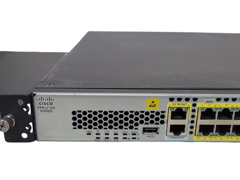 Cisco FPR-2100 Series FPR-2130 Security Appliance Firewall w/ SSD 2*PSU _