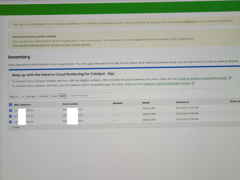 Cisco Meraki MS120-8FP 8-Port PoE Ethernet Switch *UNCLAIMED* Q_