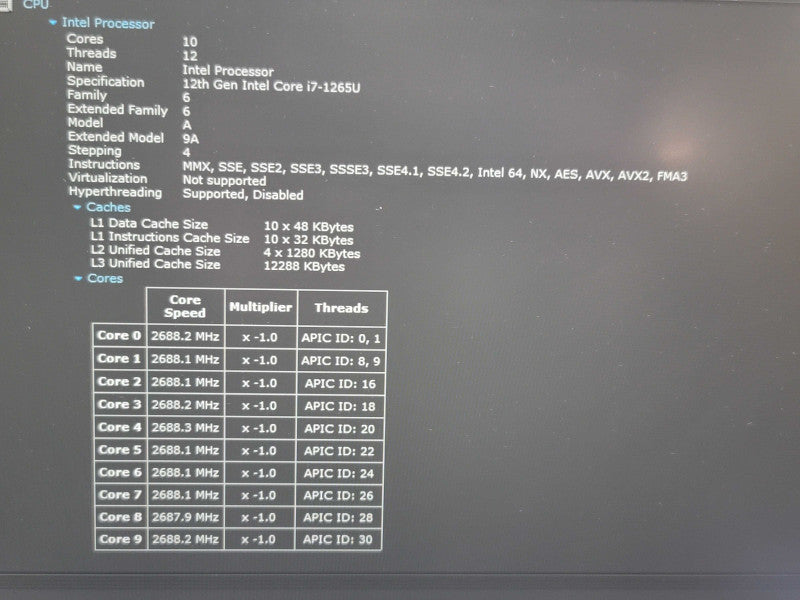 Dell Latitude 5430| i7-1265U| 16GB DDR5| 512GB NVMe READ  β Lap200