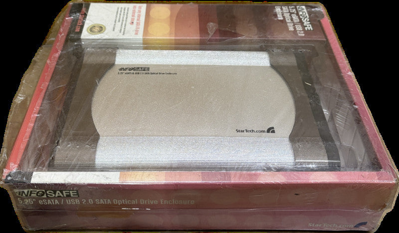 Vintage StarTech 5.25" eSATA/USB 2.0 SATA Optical Drive Enclosure Brand-New!