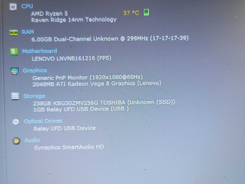 Lenovo V330-14ARR Ryzen 5 2500U | 8GB DDR4| Radeon Vega 8| 256GB SSD READ  β BudLap