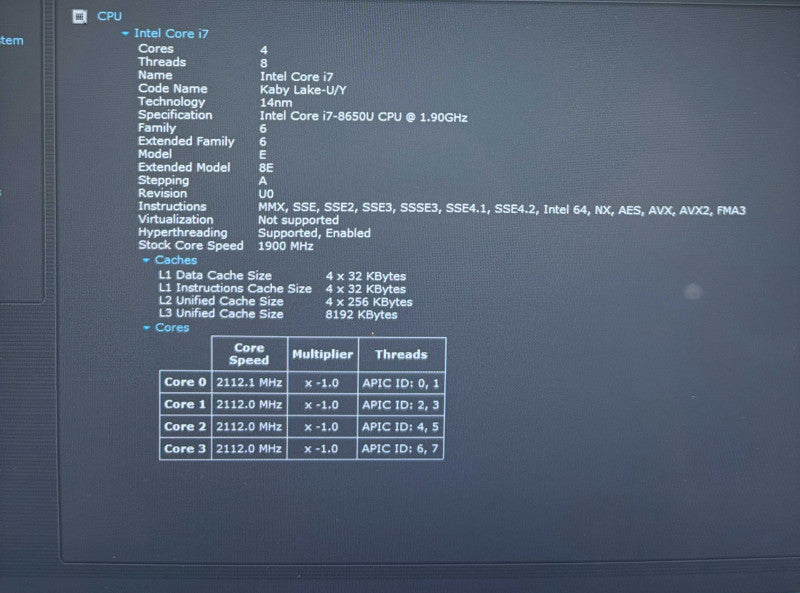 Dell Latitude 7390 2-in-1 TOUCH Intel Core i7-8650U@1.9GHz 16Gb RAM 256GB SSD  Lap200