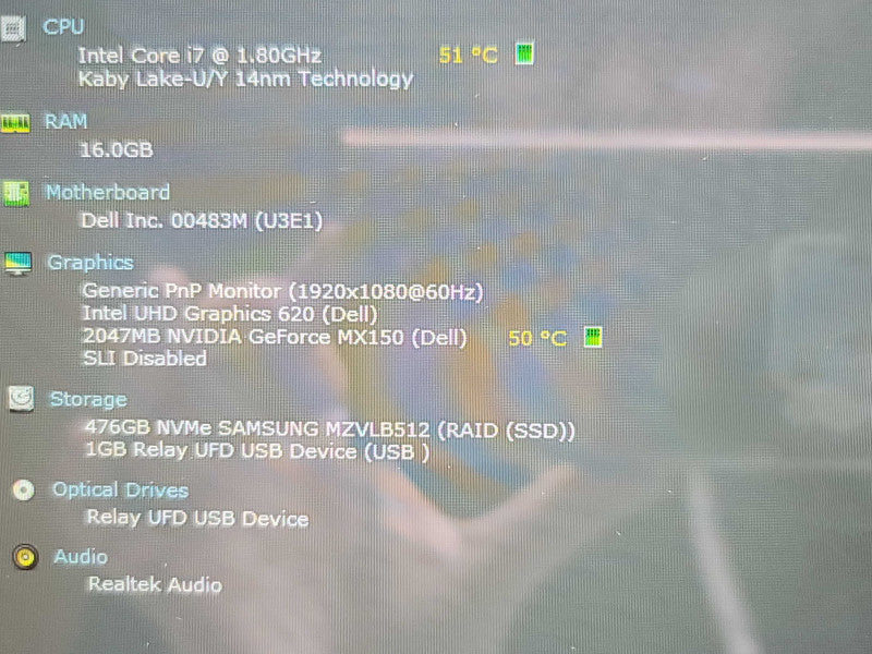 Dell Inspiron 7786 17"| i7-8565U| 16GB DDR4| GeForce MX150| 512GB SSD  β Lap200