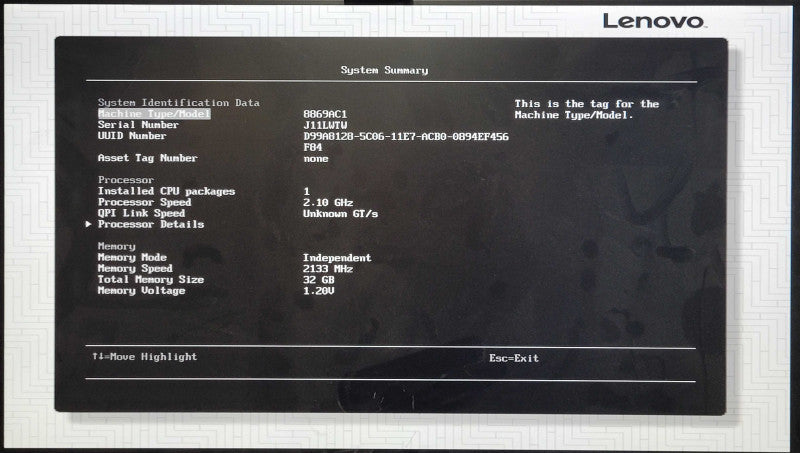 Lenovo x3550 M5 1U 4x 3.5", Xeon E5-2620 v4 2.10GHz, 32GB DDR4, No HDD
