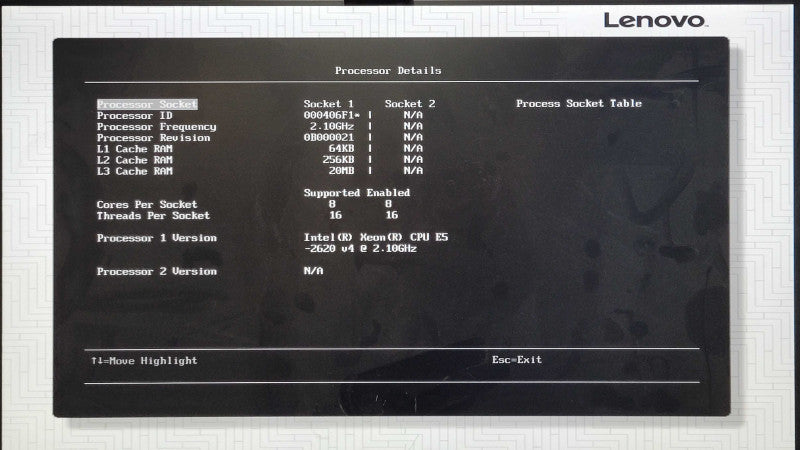 Lenovo x3550 M5 1U 4x 3.5", Xeon E5-2620 v4 2.10GHz, 32GB DDR4, No HDD