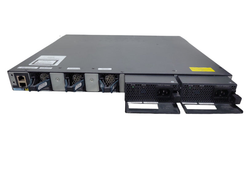 Cisco WS-C3650-48FS-L 48 Port 4X1G Gigabit Ethernet PoE Switch 2x PSU !