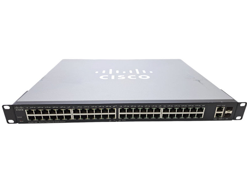 Cisco SG200-50P | 50-Port Gigabit PoE Smart Network Switch | 2x SFP