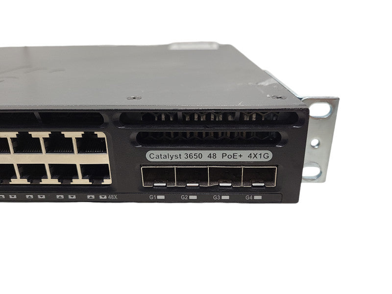 Cisco WS-C3650-48PS, 48-Port Gigabit PoE+ Switch, 4x SFP, 2x 1025W PSU $