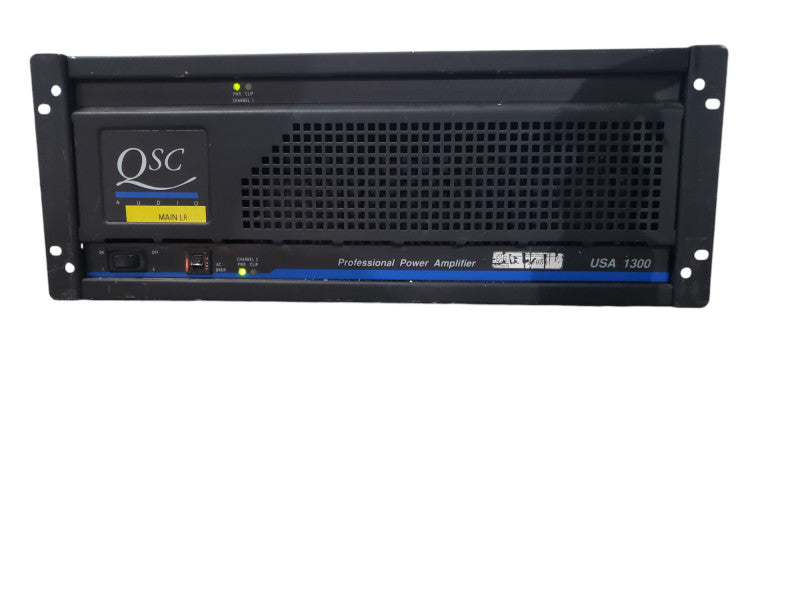 QSC USA 1300 Professional Power Amplifier 650w 4 Ohmv