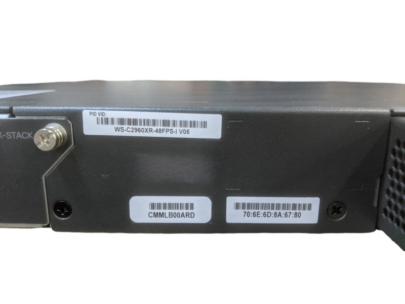 Cisco WS-C2960XR-48FPS-I V06 | 48-Port Gigabit PoE | 2x1025W PSU | Stack mod