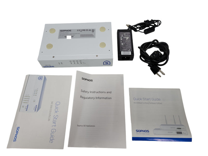 Sophos SG105 rev1 Network/Security Firewall Appliance w/ Power adapter Q_
