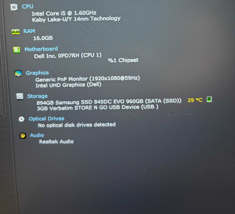 Dell Latitude 3510 i5-10210U@1.6GHz 16GB RAM 256GB SSD Cracked Corner READ!  Lap200