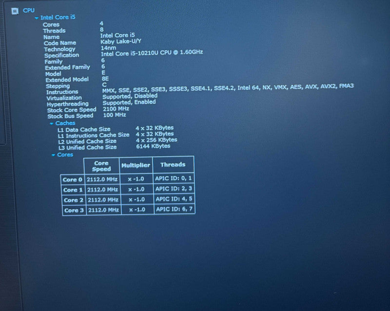 Dell Latitude 3510 i5-10210U@1.6GHz 16GB RAM 256GB SSD Cracked Corner READ!  Lap200