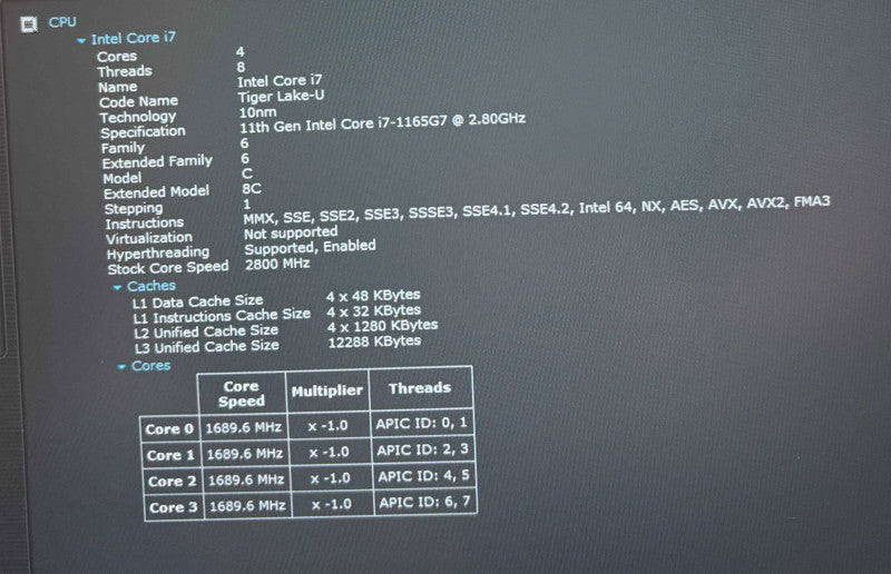 Dell Latitude 3420 Intel Core i7-1165G7@2.8GHz 16GB RAM 256GB SSD READ!  Lap200