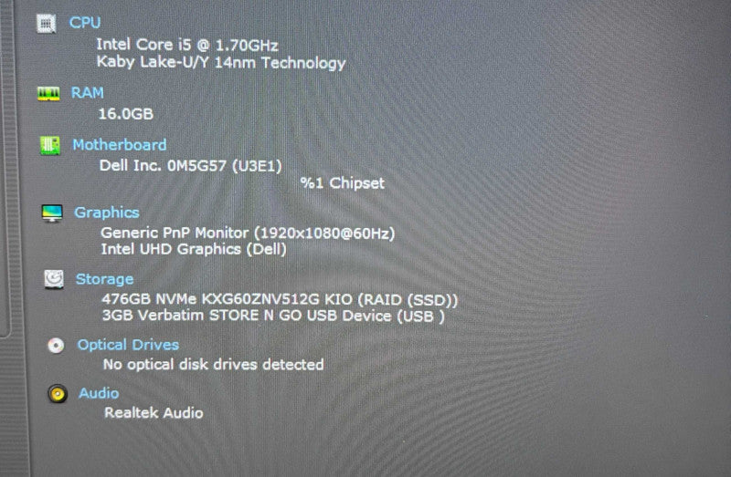 Dell Latitude 7410 i5-10310U@1.7GHz 16GB RAM 512GB SSD No Power Adapter READ! Q Lap200