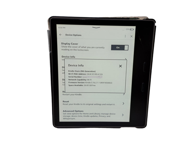 Amazon Kindle Oasis - 9th Gen (32GB, Wi-Fi) + Case *READ*