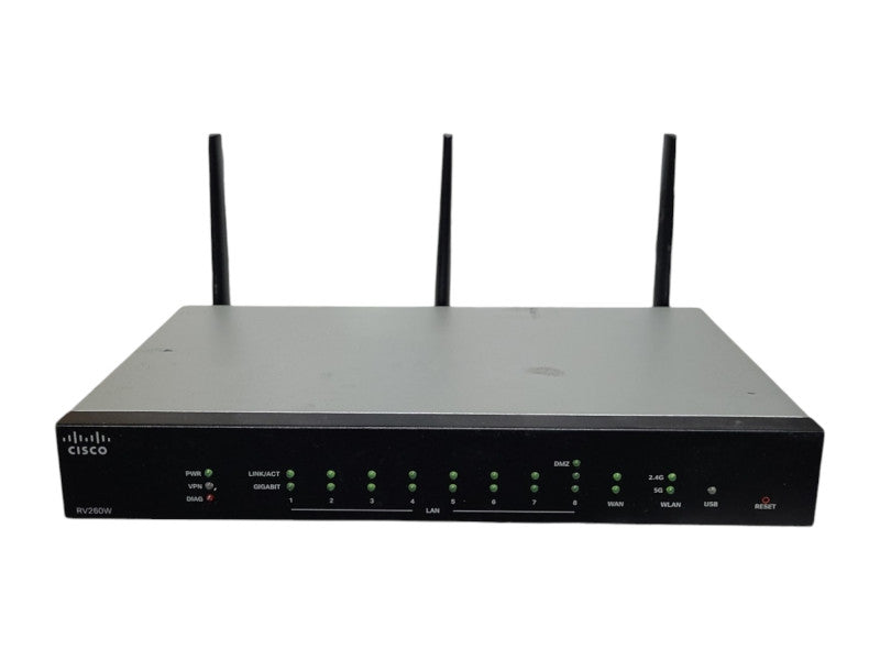 CISCO RV260W 8-port Gigabit Wireless-AC VPN Router, READ