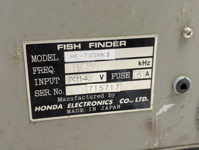 SI-TEX HE-705 MK ii Fish Finder Please READ  -