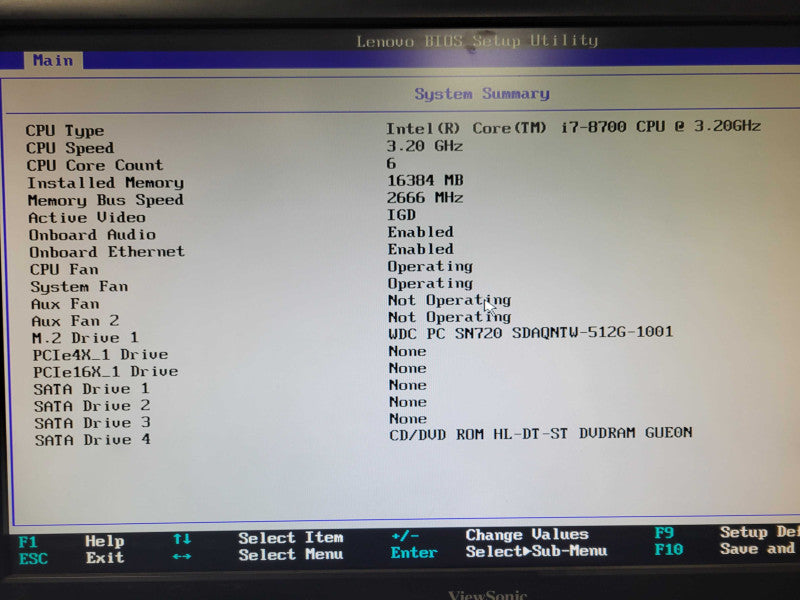 Lenovo ThinkStation P330 Core i7-8700|16GB DDR4 | 512GB SSD _