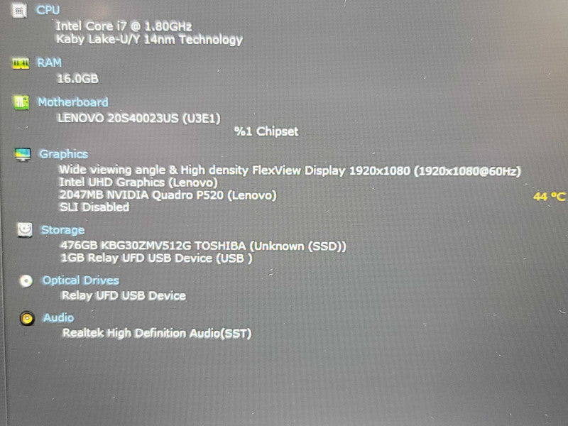 ThinkPad P14S| i7-10510U| 16GB DDR4| Quadro P520| 512 GB SSD  β Lap200