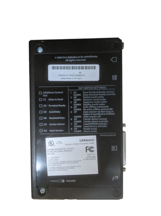US Robotics V.92 | 5686 56K External Fax Modem | *READ*
