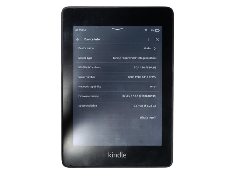 Amazon Kindle Paperwhite (10th Generation) 8GB, Wi-Fi