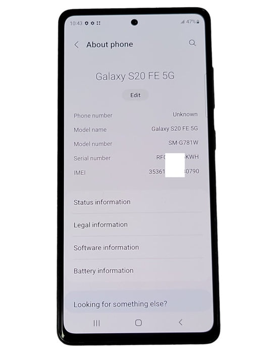 Samsung Galaxy S20 FE 5G 128GB (SM-G781W) _