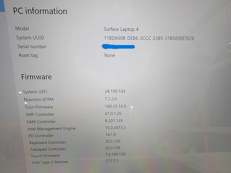 Microsoft Surface Laptop 4 1951 | 512GB SSD - READ  Lap200